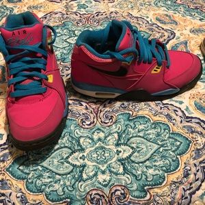 Pink and Blue High Tops